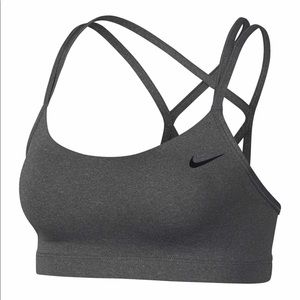 Grey Nike sports bra